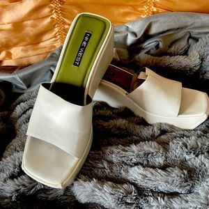 Nine west platform wedge sandals